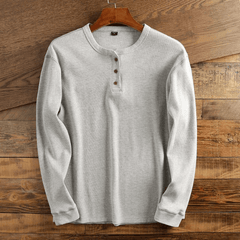 Casual Waffle Knit | Men's T Shirt with Button Placket | Soft Fabric for Comfortable Everyday Wear 0