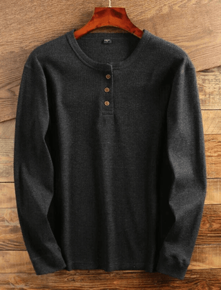 Casual Waffle Knit | Men's T Shirt with Button Placket | Soft Fabric for Comfortable Everyday Wear 3