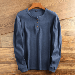 Casual Waffle Knit | Men's T Shirt with Button Placket | Soft Fabric for Comfortable Everyday Wear 5