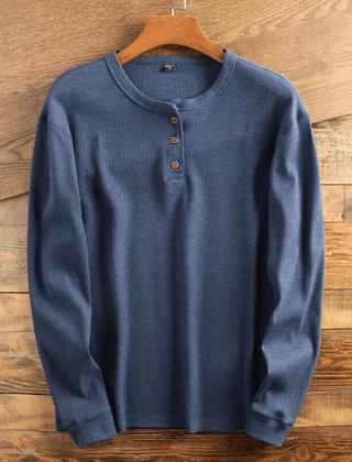 Casual Waffle Knit | Men's T Shirt with Button Placket | Soft Fabric for Comfortable Everyday Wear 5