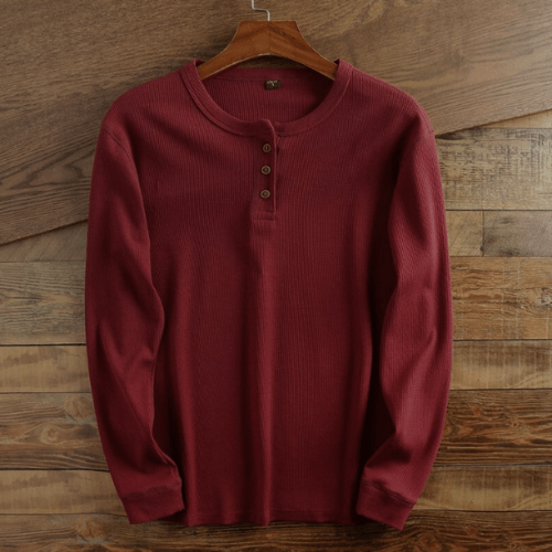 Casual Waffle Knit | Men's T Shirt with Button Placket | Soft Fabric for Comfortable Everyday Wear 6